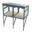 Enceinte de fenêtre pour chat - boîte en bois avec fonction extensible, largeur de 25,5 po, barrière pour animaux grise, cabane d'extérieur confortable pour les chats d'intérieur, taille X de 43,3 po, conception moderne, chats de sécurité moyens