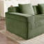 Canapé moderne 3 places à siège profond en osier avec 3 coussins décoratifs et 1 repose-pieds mobile Modern-1746376004
