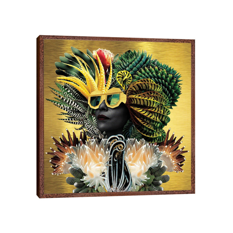 In Plain Sight by Lolita Lorenzo - Print on Canvas, 45.72cm H x 45.72cm W x 3.81cm D, Classic Brown Wood Floater Framed