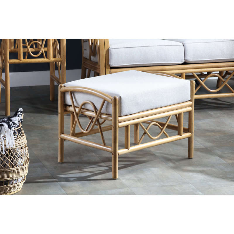 Zio 64cm Wide Rectangle No Pattern Footstool Ottoman