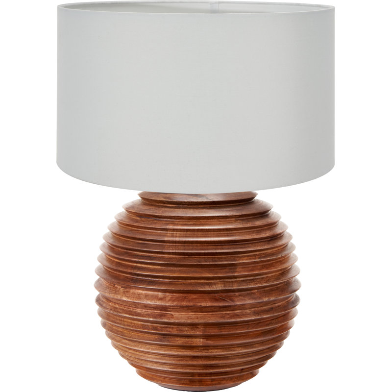 Table Lamp, 22.44" H x 15.75" W x 15.75" D, Poly-Blend, White