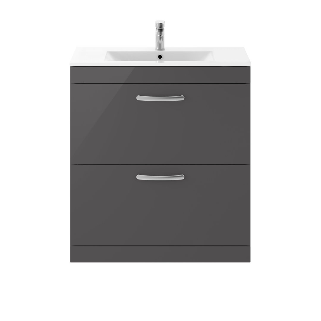 Athena 805mm Single Bathroom Vanity with Integrated Ceramic Basin