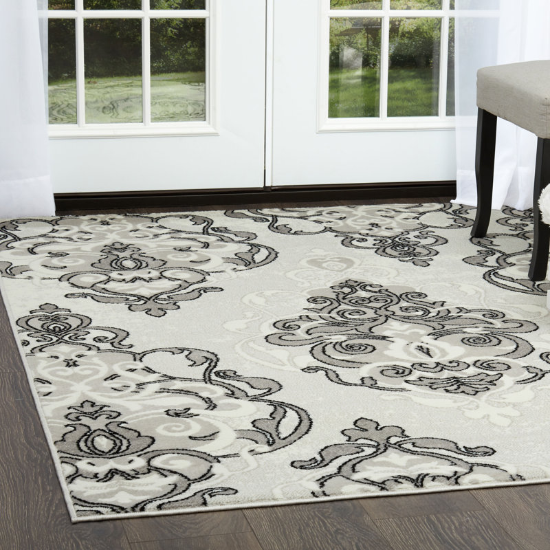 Kallie Damask Indoor Rug, Rectangle 7'9" x 10'2"