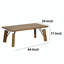 Table basse rectangulaire avec pieds blocs