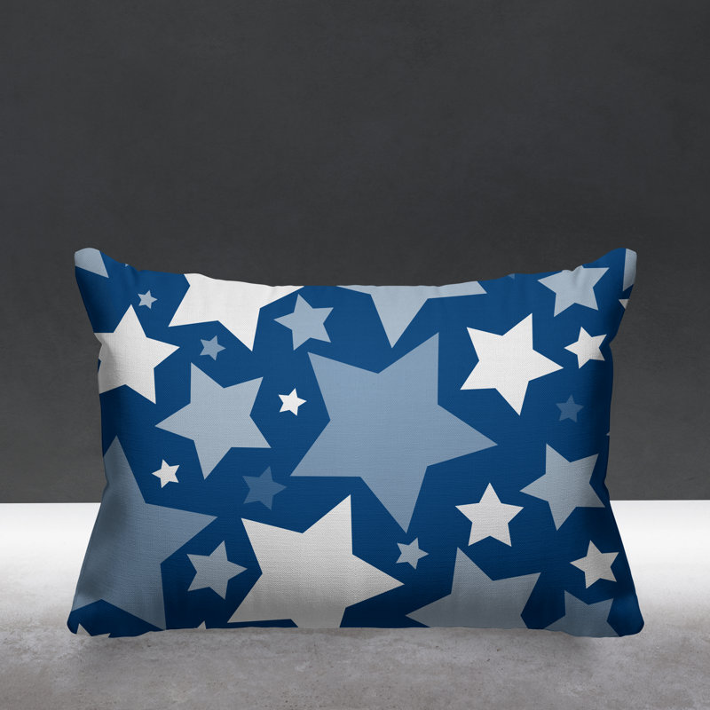 Coussin décoratif intérieur / extérieur Christmas Stars, Cerulean