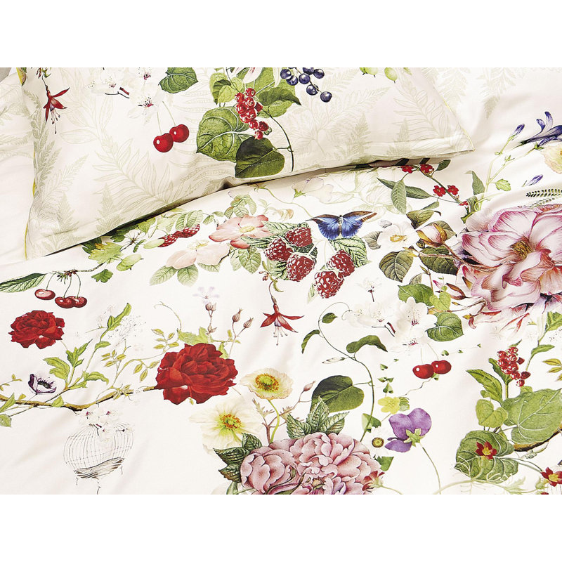 Cotton Reversible Modern Contemporary Duvet Cover Set, Beige, 155 x 200cm Duvet Cover + 1 Pillowcase (80 x 90)
