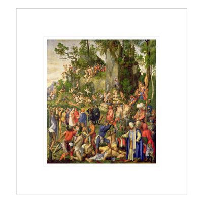 Martyrdom of the Ten Thousand by Albrecht Dürer -Framed Giclee Print