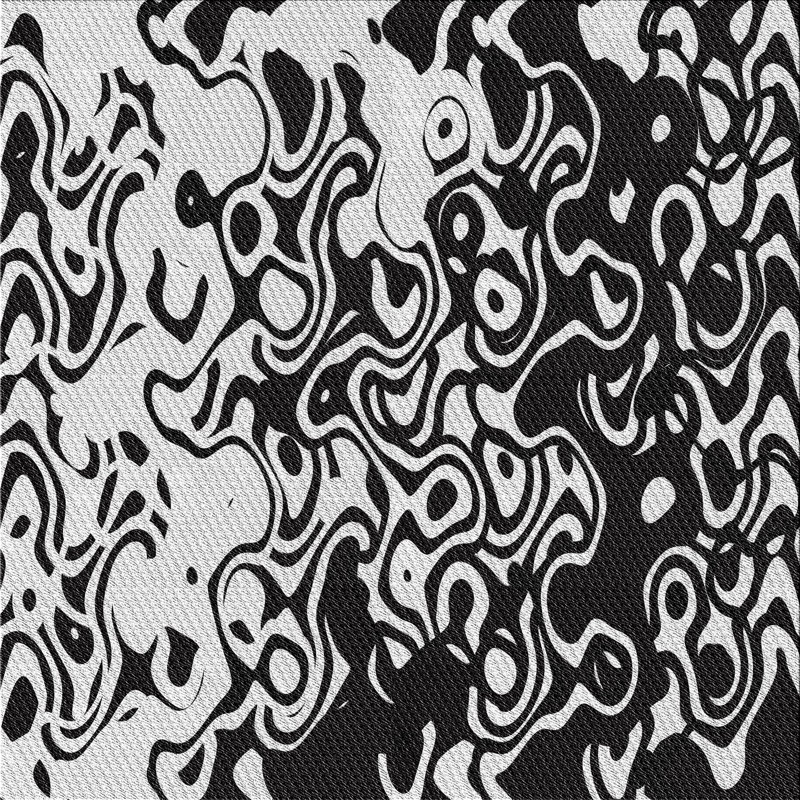 Abstract Indoor Rug, Square 8'