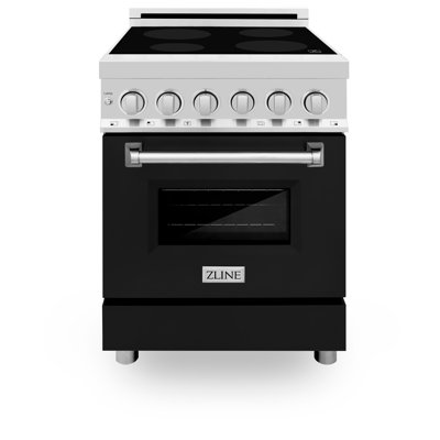 ZLINE 24"" 2.8 cu. ft. Induction Range with Electric Oven in Stainless Steel -  RAIND-BLM-24