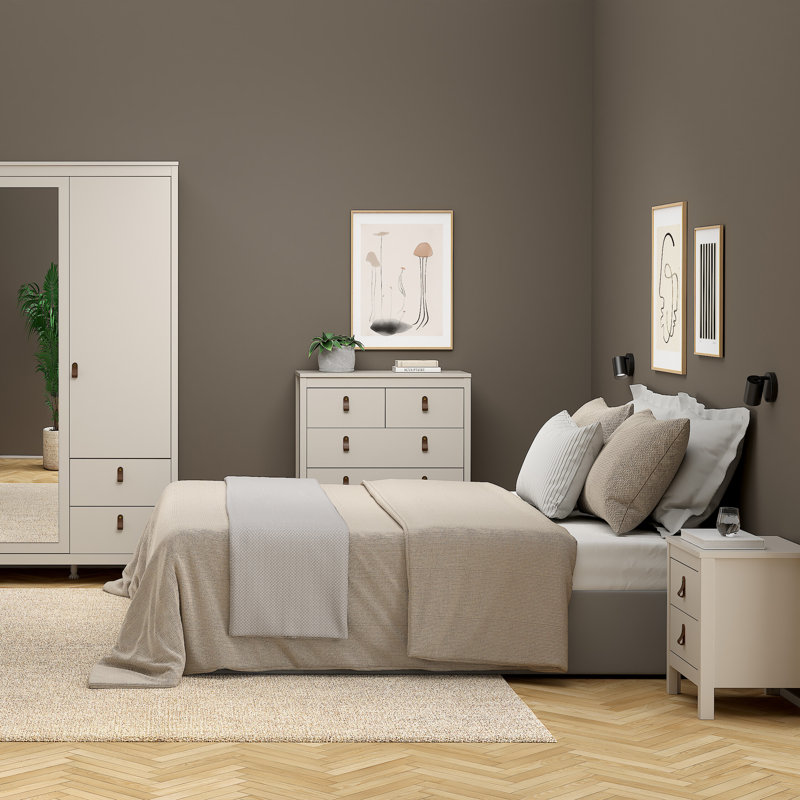 Ruaridh 43.6cm W Plywood / Laminate Board Bedside Table