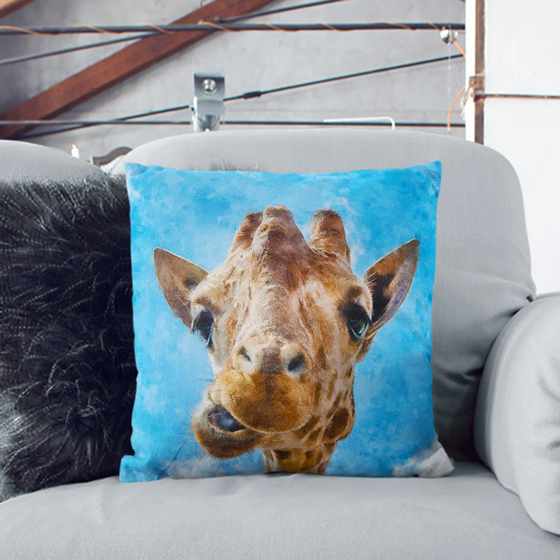 Square Throw Cushion, 55cm H x 55cm W x 20cm D