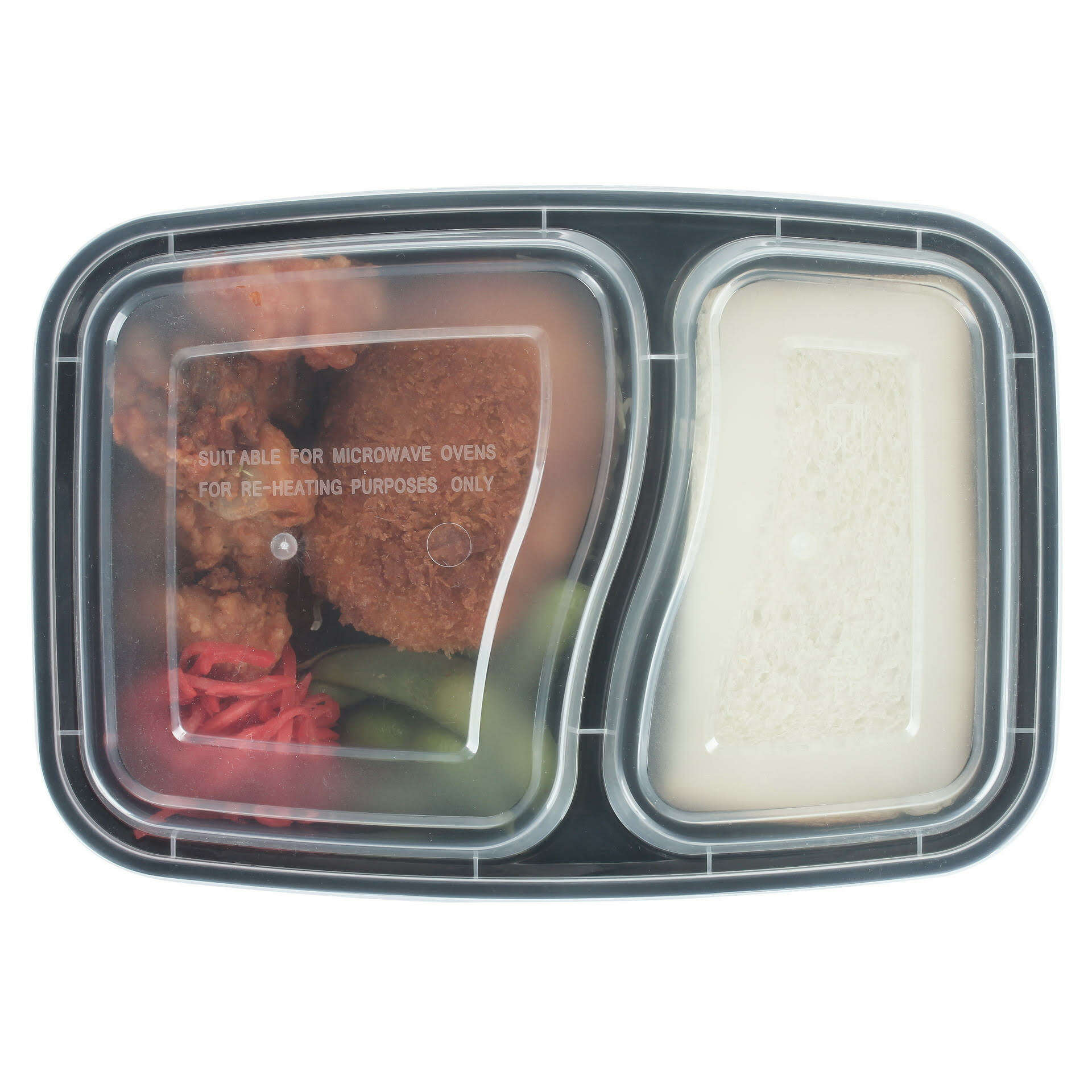 INEVIFIT Meal Prep Single Compartment 10 Container Food Storage Set