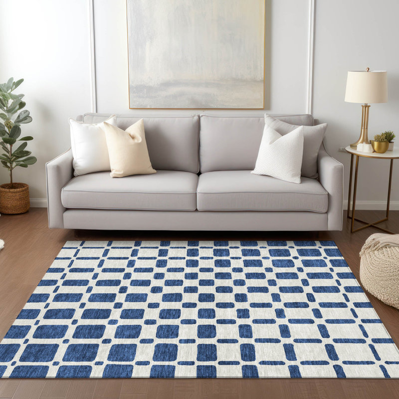 Tapis intérieur / extérieur Chasadee avec envers antidérapant, Rectangle 5 pi x 7 pi 6 po