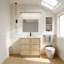 Meuble-lavabo autoportant avec lavabo en résine