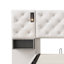 All-in-One Beige Velvet Ottoman Bed With Integrated Nightstands, Reading Lights & USB-C Charging, UK & EU Double & King-1952565123