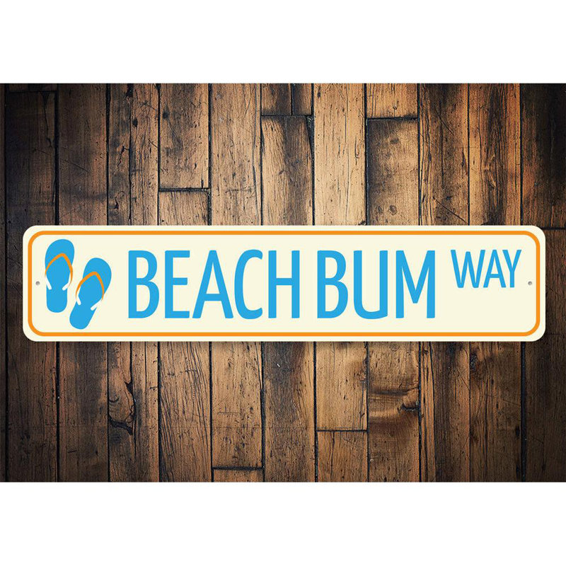 Plaque de plage en aluminium, H 6 po x l 24 po x P 0,063 po