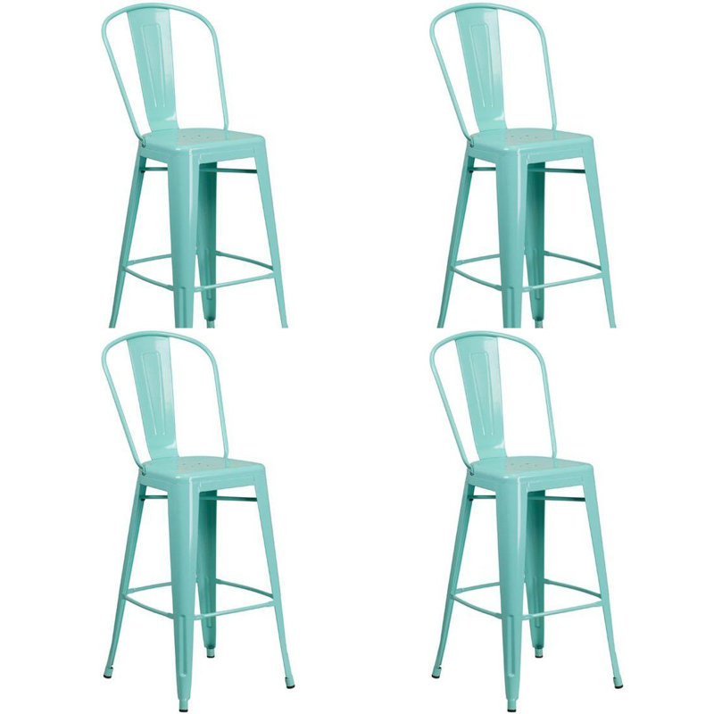 Tabouret 30 "Cazzie, Turquoise