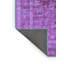 Tapis en laine / polyester oriental tissé à la machine 8 pi x 12 pi bleu marine / mauve