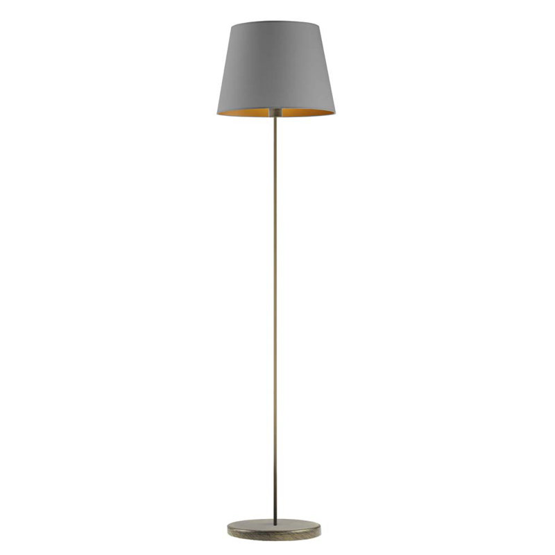 Artimus 162.5cm Traditional Floor Lamp, Grey, Gold