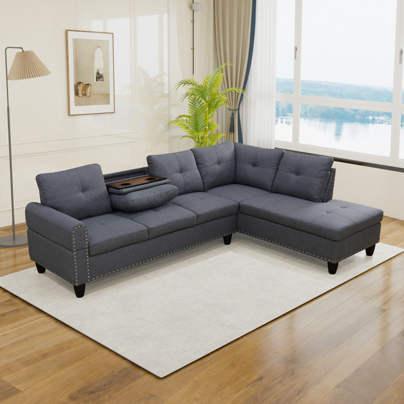 97" Wide Sofa & Chaise Set, Right Hand Facing