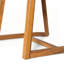 Ensemble repas 5 pièces avec table en bois d'acacia et chaises en osier, résistant aux intempéries pour le jardin et le patio