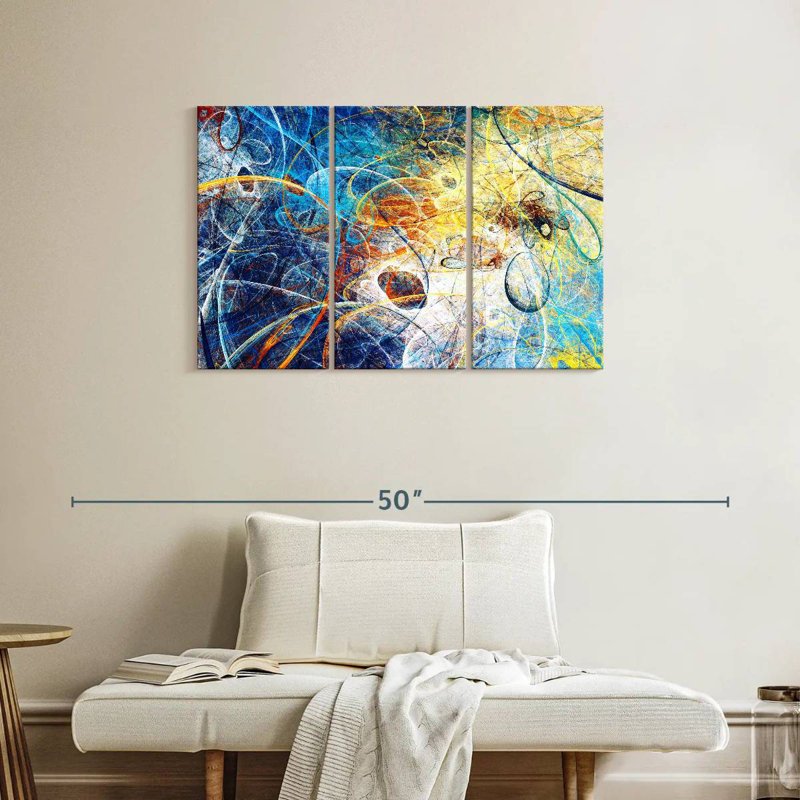 Avery Space Time Warp Abstract, 24" H x 38" W