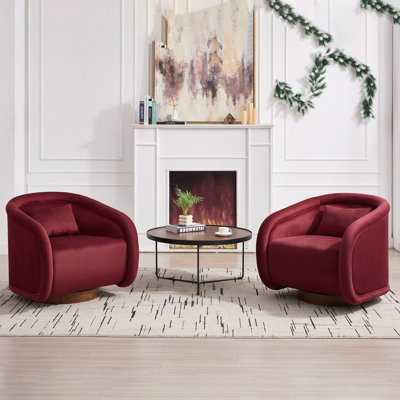 Fauteuil demi-tonneau pivotant à 360 degrés