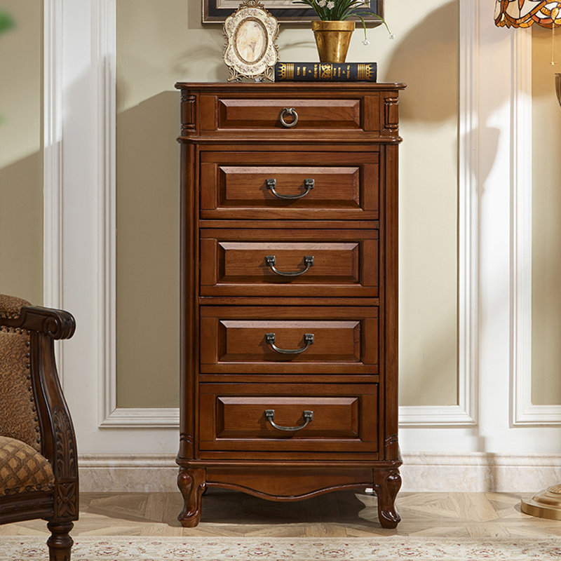 Commodes et commodes rectangulaires en bois massif noyer