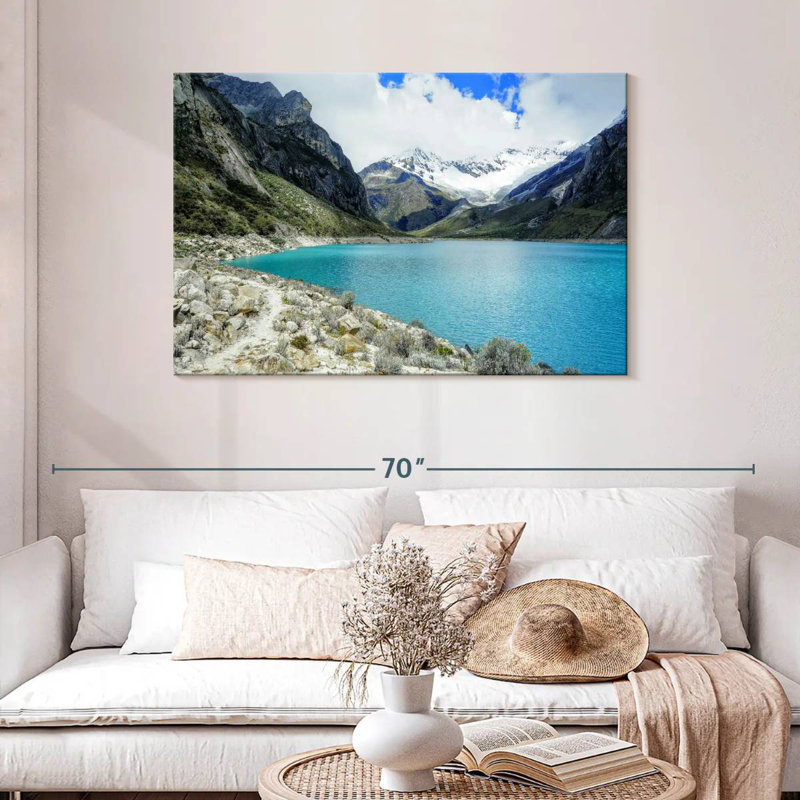 Lagon bleu d'Alvord Llanganuco, H 30 po x l 45 po