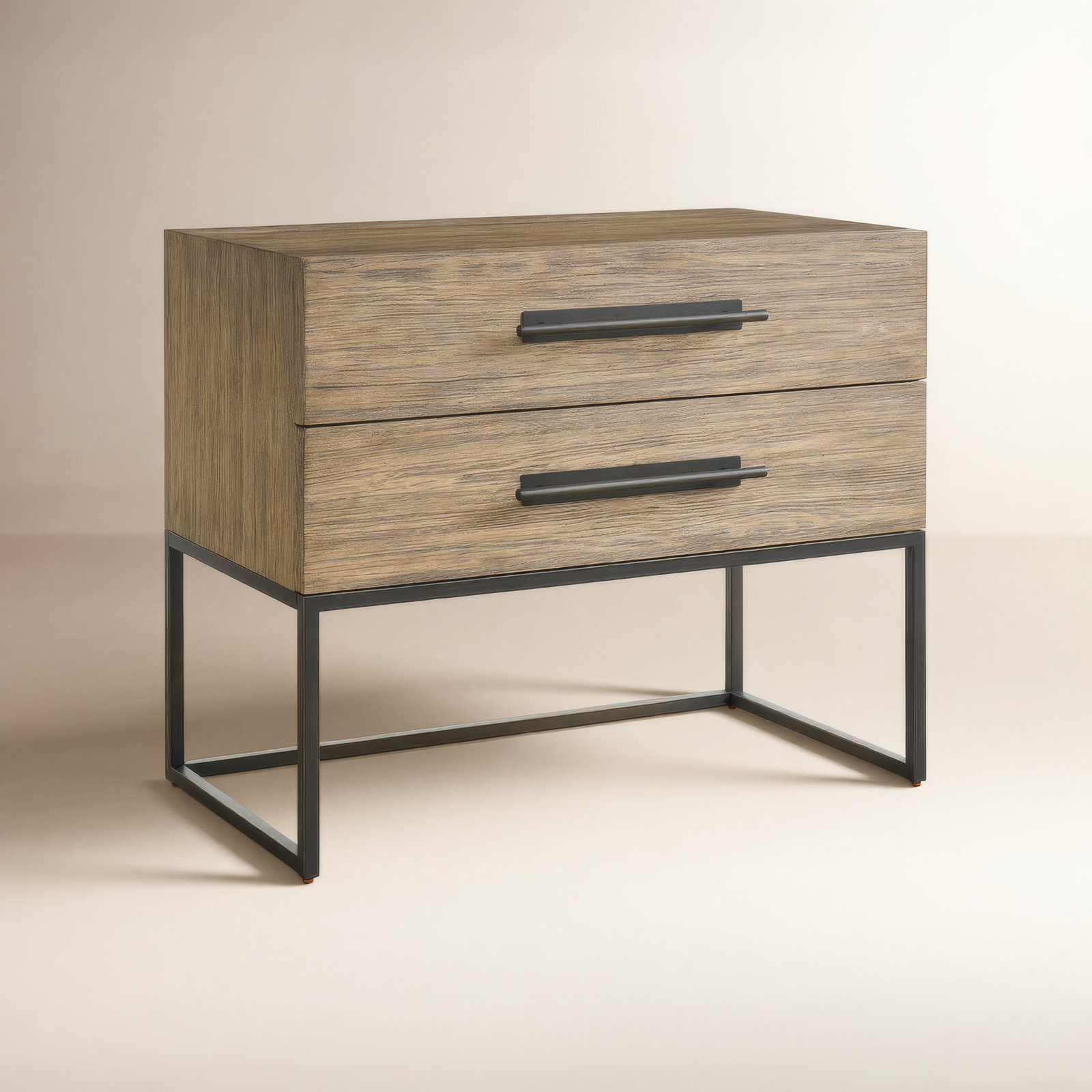 Baxley 34" Oak Nightstand, Brown
