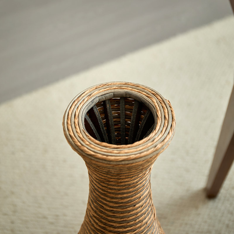 Vase de plancher en rotin artificiel 3 pièces