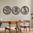 Poppy Flowers Metal Wall Art Set - 3 Piece-360393376
