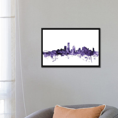 « milwaukee, wisconsin horizon » par michael tompsett, impression sur toile tendue