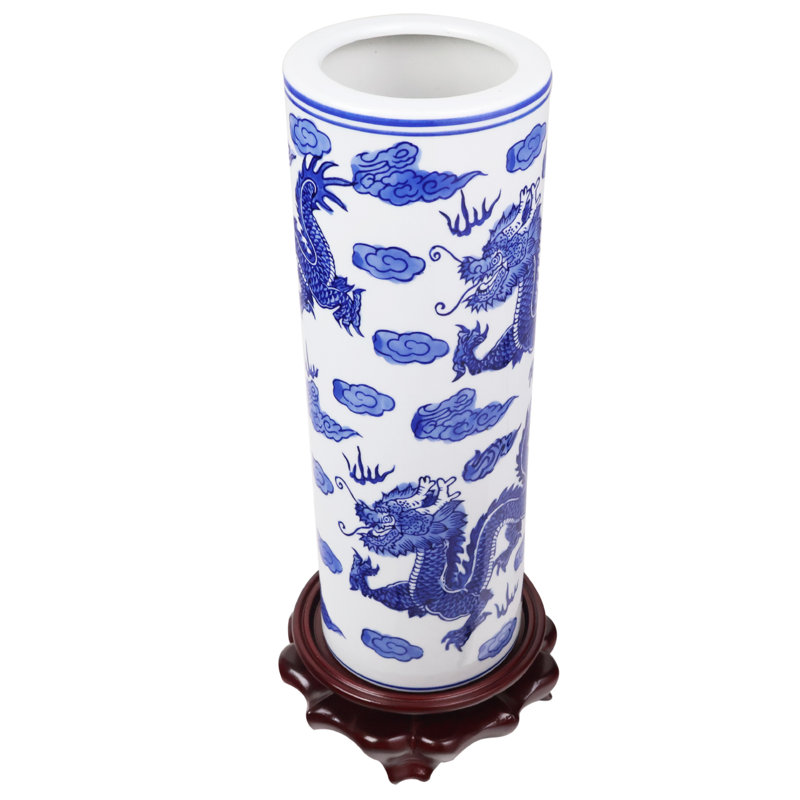 Chinese Porcelain 12" High Dragon Vase