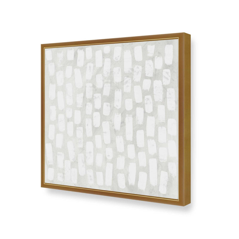 Imprimé Airy Repetition II, H 13,75 po x l 13,75 po, Cadre ouvert en angle, or poli