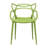 Tropical Coastal Plastic Dining Arm Chair, Stackable Indoor Outdoor Patio Side Chair, Weather-Resistant Seating for Kitchen, Restaurant, Balcony, Porch, Yard, Green -1110089946