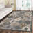 Violia Moroccan Bloom Medallion Area Rug – Plush Textured Accent with Non-Slip Backing-1785650902