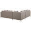 Natiya 223cm Wide L-Shaped Patio Sectional with Cushions