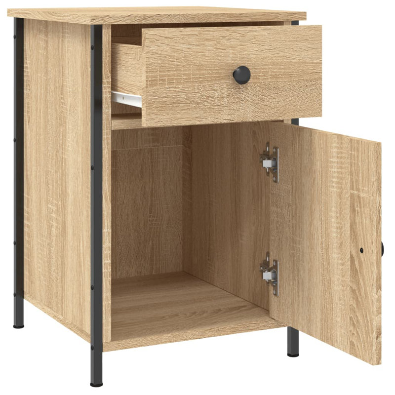 Maybritt 40cm W Bedside Table, Sonoma Oak, Set of 2