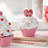 S/2 Valentine's Resin Cupcakes Table Decor