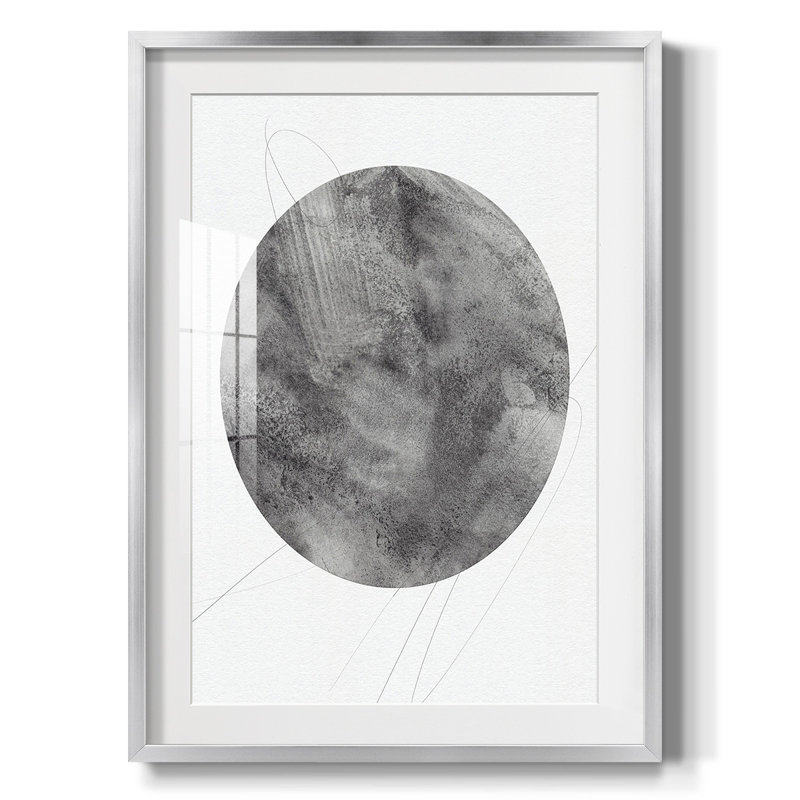 Graphite Moon II - impression encadrée