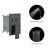 Dual Shower Head - 12 Inch Wall Mounted Square Shower System with Rough-in Valve, Matte black