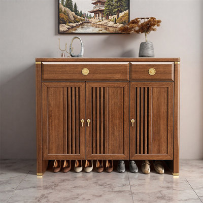 Chinese style dust-proof living room shoe cabinet