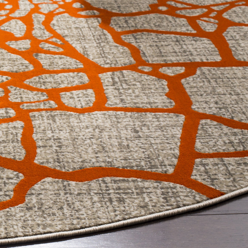 Tapis performance géométrique Sevastopol Porcello, Rond 6 pi 7 po