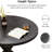 5 Piece Round Dining Table And Chair Set, Sherpa Armchairs With Black Table-1851308480-1851308485