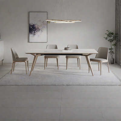 Home light luxury dining table and chair
