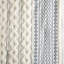 Édredon pour grand lit en coton - Remplissage de chenille géométrique blanc / bleu marine 2 taies décoratives incluses-119384060-119384062
