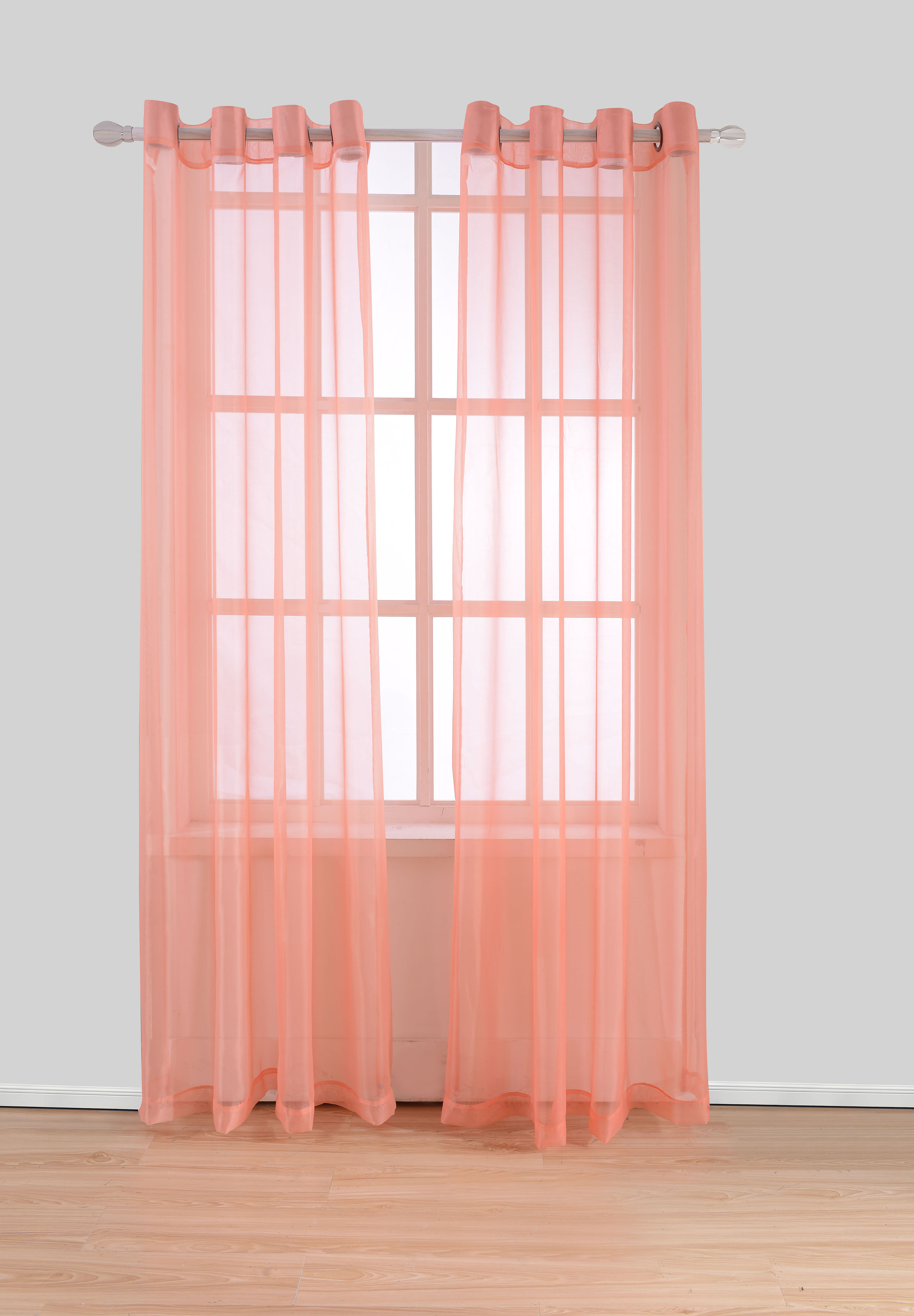 Dovecove Solid Color Sheer Grommet Single Curtain Panel & Reviews Wayfair