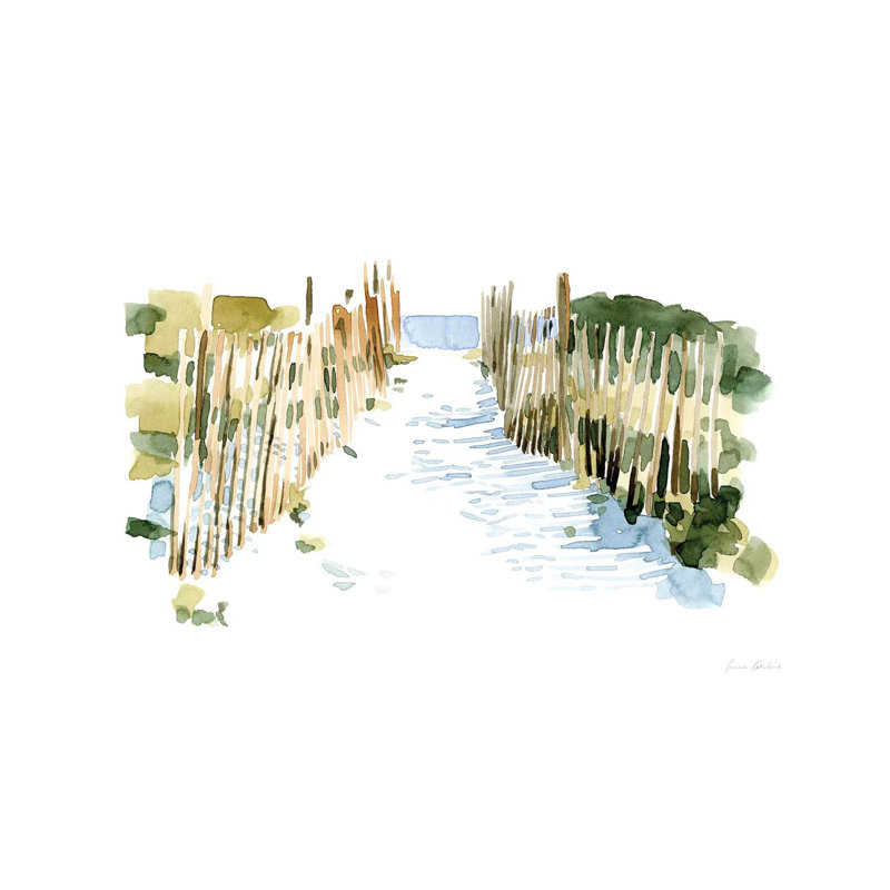 Beach Impressions I by Emma Caroline - Wrapped Canvas Painting, 20.32cm H x 30.48cm W x 1.91cm D