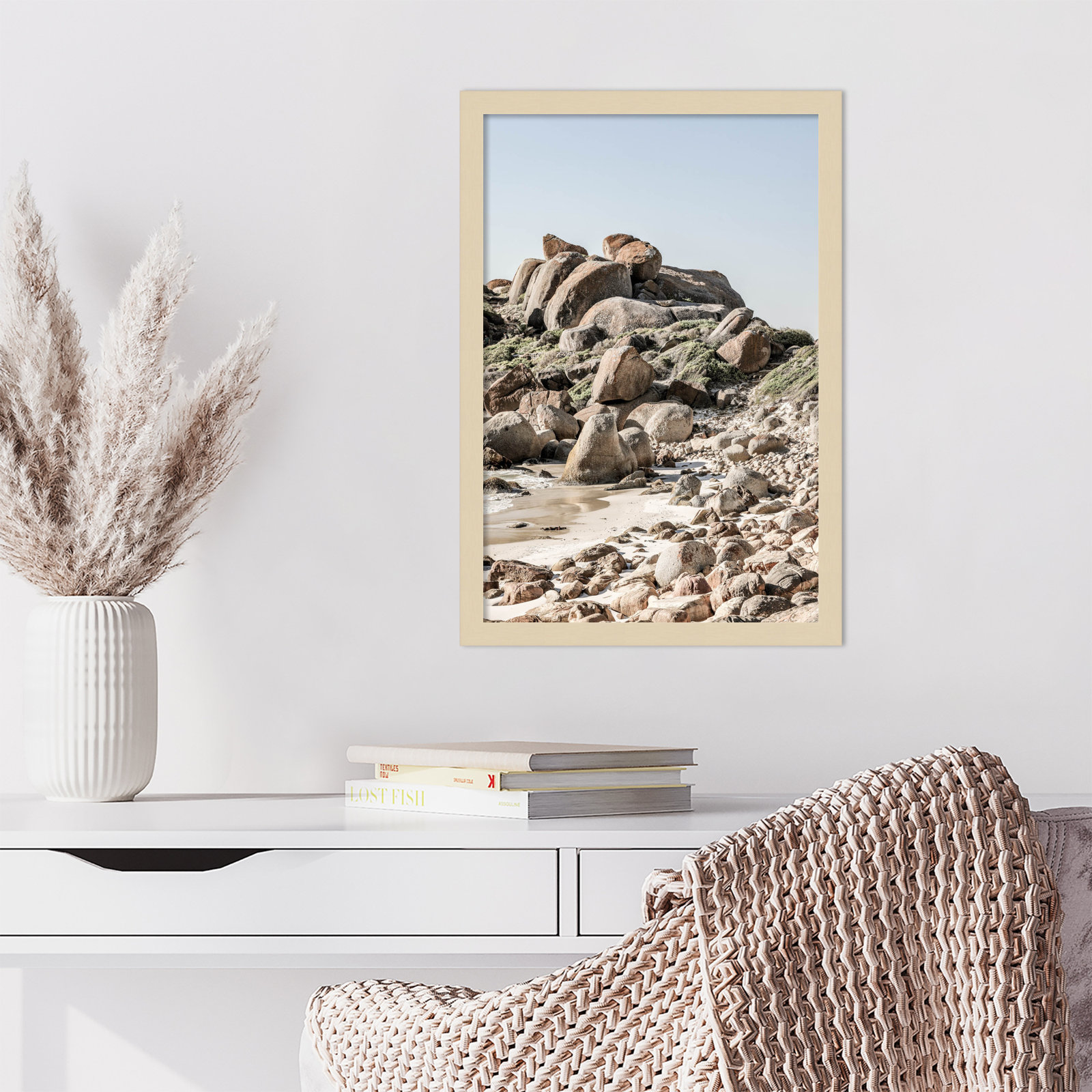 Paisely "Boulder Beach No 2" Print, Brown, 21" H x 15" W